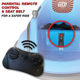 Electric Bubble RC Kids Bumper Car with Lights and Music - Blue