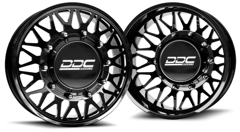 (1999 - 2004) DDC Wheels Black/Milled The Mesh Dually Wheels