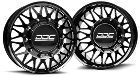 (1987 - 1997) DDC Wheels Black/Milled The Mesh Dually Wheels DDC Wheels
