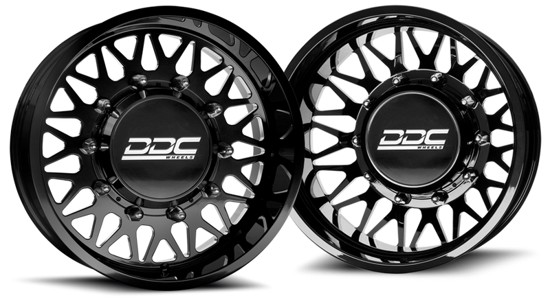 (1999 - 2004) DDC Wheels Black/Milled The Mesh Dually Wheels