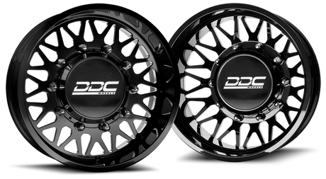 (1987 - 1997) DDC Wheels Black/Milled The Mesh Dually Wheels DDC Wheels