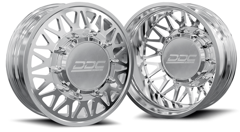 (1987 - 1997) DDC Wheels Polished The Mesh Dually Wheels