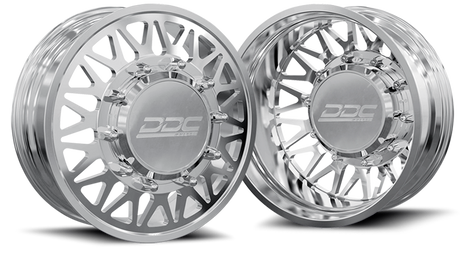 (1999 - 2004) DDC Wheels Polished The Mesh Dually Wheels DDC Wheels