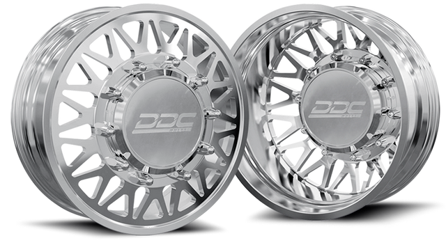 (1999 - 2004) DDC Wheels Polished The Mesh Dually Wheels DDC Wheels