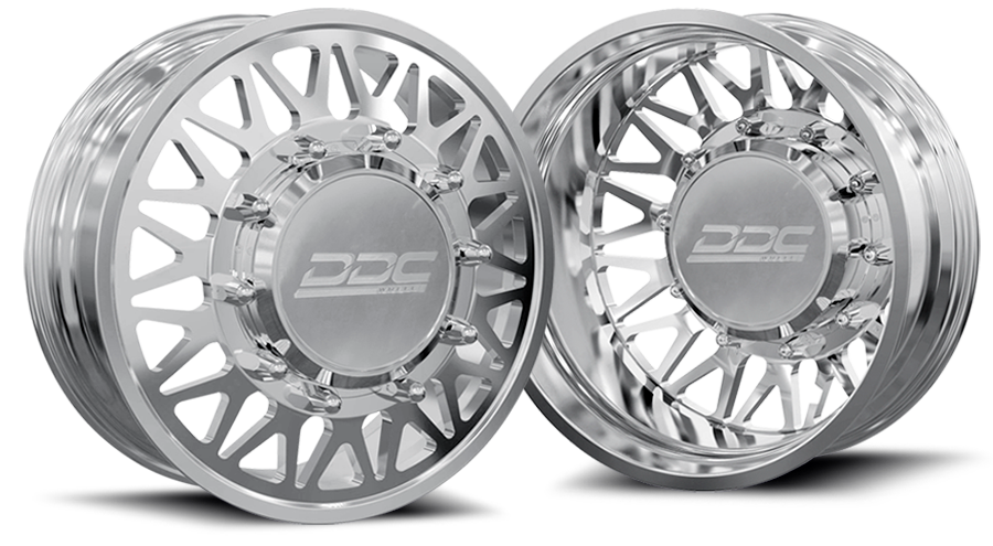 (1987 - 1997) DDC Wheels Polished The Mesh Dually Wheels DDC Wheels