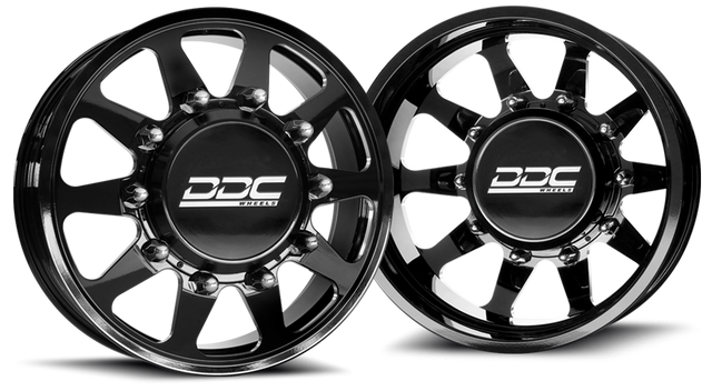 (1999 - 2004) DDC Wheels Black/Milled The Ten Dually Wheels DDC Wheels