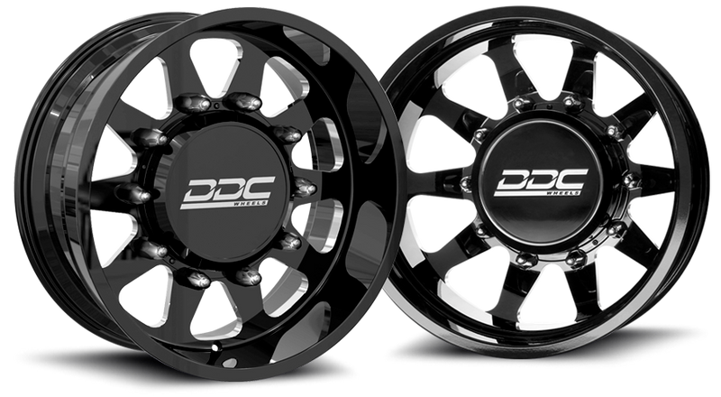 (1987 - 1997) DDC Wheels Black/Milled The Ten Dually Wheels