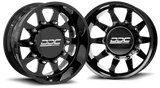 (1987 - 1997) DDC Wheels Black/Milled The Ten Dually Wheels DDC Wheels