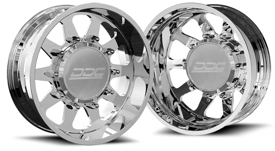 (1999 - 2004) DDC Wheels Polished The Ten Dually Wheels DDC Wheels