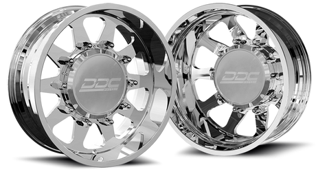 (1999 - 2004) DDC Wheels Polished The Ten Dually Wheels DDC Wheels