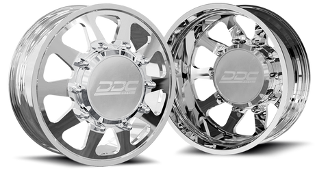 (1999 - 2004) DDC Wheels Polished The Ten Dually Wheels DDC Wheels