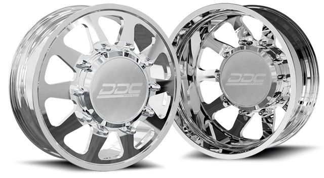 (1999 - 2004) DDC Wheels Polished The Ten Dually Wheels DDC Wheels