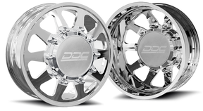 (1987 - 1997) DDC Wheels Polished The Ten Dually Wheels DDC Wheels