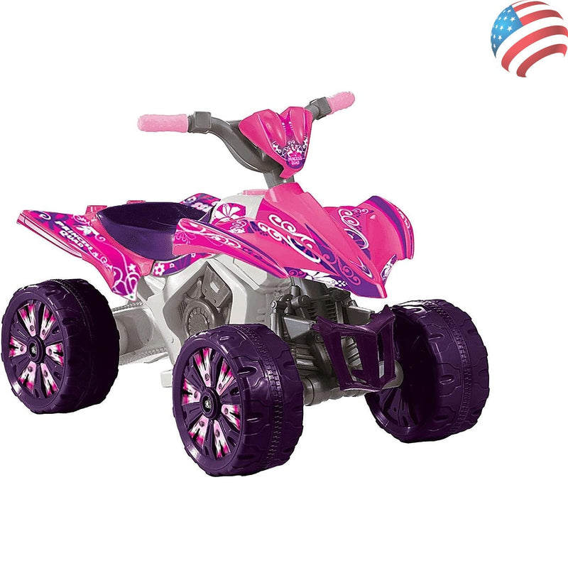 6V Pink Xtreme Quad Ride-On Toy for Active Young Girls