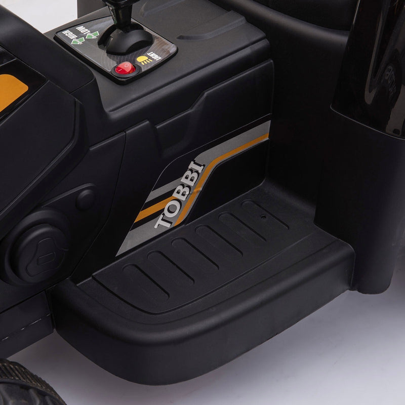 12V Battery-Powered Ride-On Tractor Toy with Trailer and 35W Dual Motor