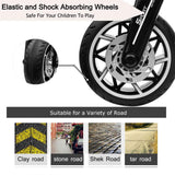 TOBBI 12V Electric 3-Wheeled Ride On Motorcycle for Kids 3 and Up - Black