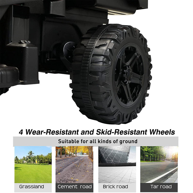 TOBBI 12V Electric Farm Truck Ride On with Trailer - Red