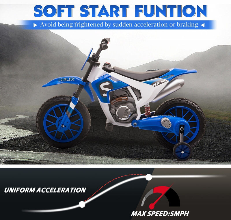 TOBBI 12V Electric Kids Dirt Bike - Off-road Motorbike for Endless Fun!