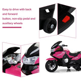 TOBBI 12V Electric Kids Ride-On Motorcycle with Training Wheels