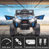 TOBBI 12V Electric Off-Road UTV Truck for Kids with Headlights, Music, and Horn
