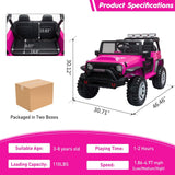 TOBBI 12V Electric Ride-On Truck for Kids with Remote Control