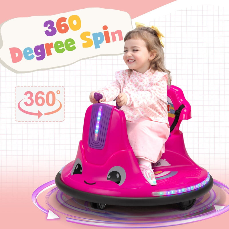 TOBBI 12V Electric Snail Ride-On Toy for Toddlers with 360° Rotation