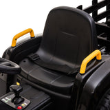 TOBBI 12V Electric Tractor Ride-On Toy with Trailer for Kids - Battery Powered Vehicle