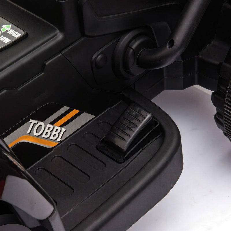 TOBBI 12V Electric Tractor Ride-On Toy Car with Trailer for Kids