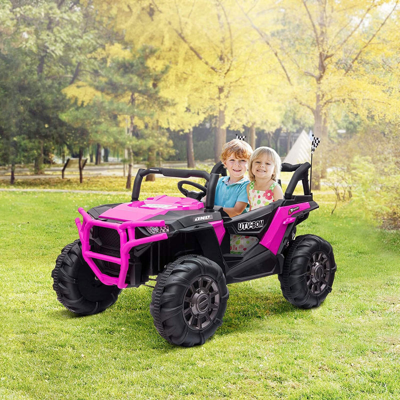 12V Pink Electric Battery-Powered Kids Ride-On SUV Car with 3 Speeds