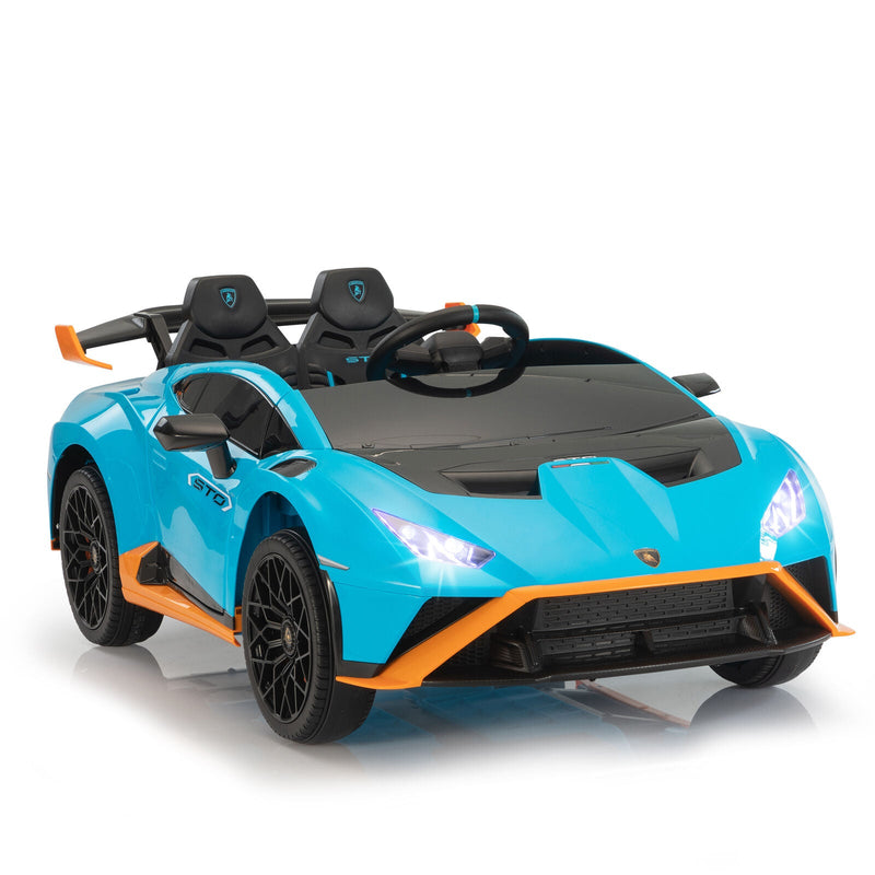 TOBBI 12V Kids Electric Lamborghini STO Sports Car with Remote Control