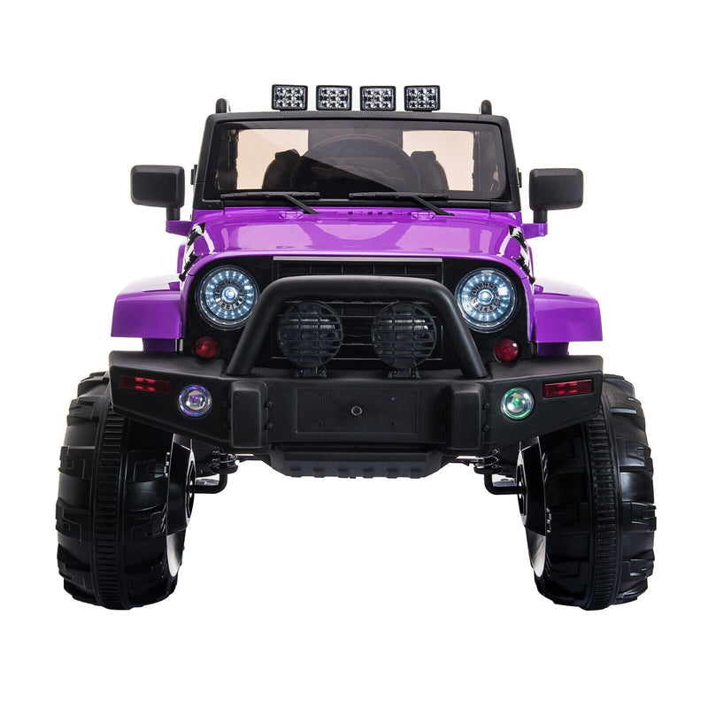 TOBBI 12V Kids Electric Truck Car with Remote Control, Music, and LED Lights