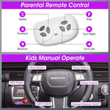TOBBI 12V Kids Electric Truck Car with Remote Control, Music, and LED Lights
