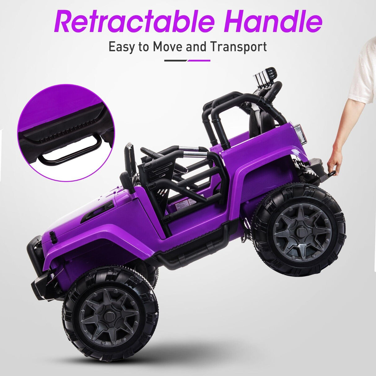 TOBBI 12V Kids Electric Truck with Remote Control - Fun Ride-On Car for Children