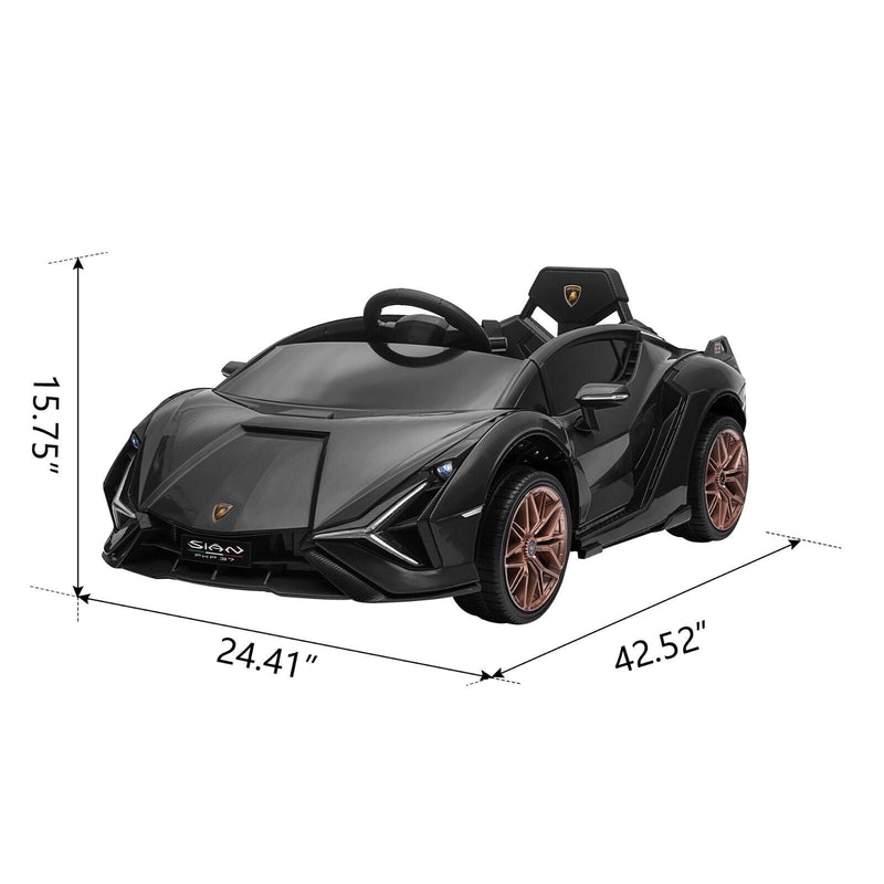 TOBBI 12V Kids Lamborghini SIAN Electric Car with Remote Control - Perfect for Little Drivers!