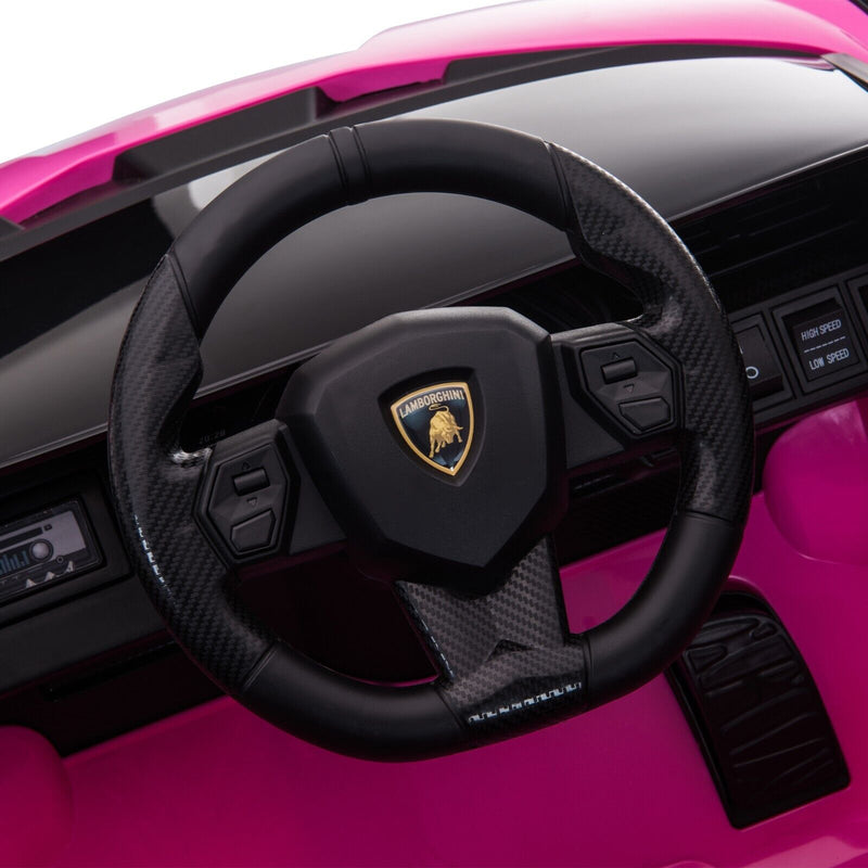 TOBBI 12V Kids Lamborghini SIAN Electric Ride-On Car with Parental Remote Control