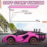 TOBBI 12V Kids Lamborghini SIAN Electric Ride-On Car with Parental Remote Control