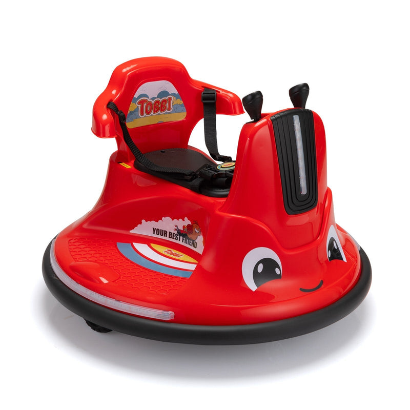 12V Electric Ride-On Snail Bumper Car with Remote Control for Toddlers