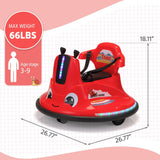 12V Electric Ride-On Snail Bumper Car with Remote Control for Toddlers
