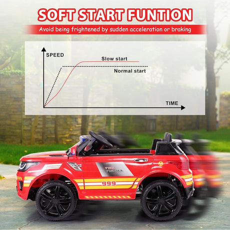 12V Kids Electric Police Ride-On Car with Remote Control and Siren