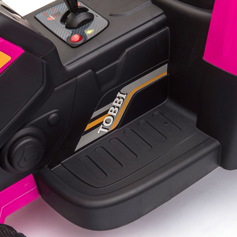 TOBBI 12V Electric Tractor for Kids with Trailer and Dual Motors - Perfect Gift for Young Drivers