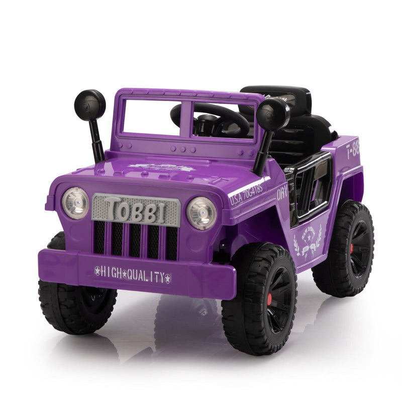 12V Electric Battery-Powered Ride-On Jeep Truck for Kids Ages 3-6