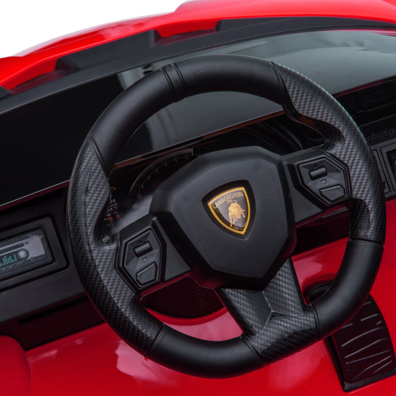 TOBBI 12V Lamborghini SIAN Electric Car for Kids with Remote Control - Red