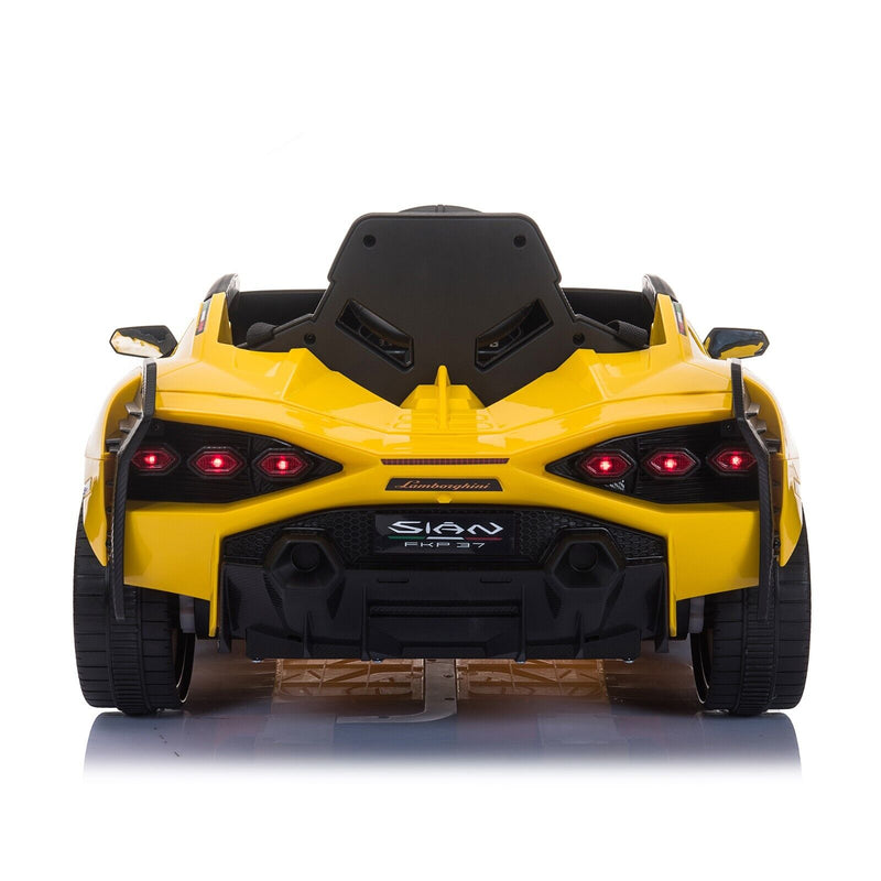 TOBBI 12V Lamborghini SIAN Electric Ride-On Car with Remote Control for Kids