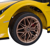 TOBBI 12V Lamborghini SIAN Electric Ride-On Car with Remote Control for Kids