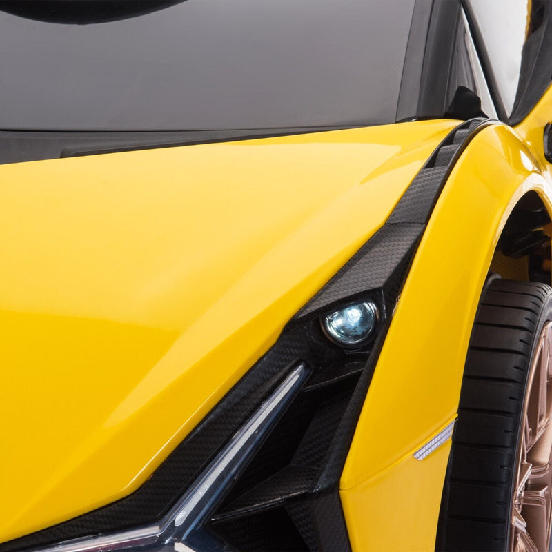 TOBBI 12V Lamborghini SIAN Electric Ride-On Car with Remote Control for Kids