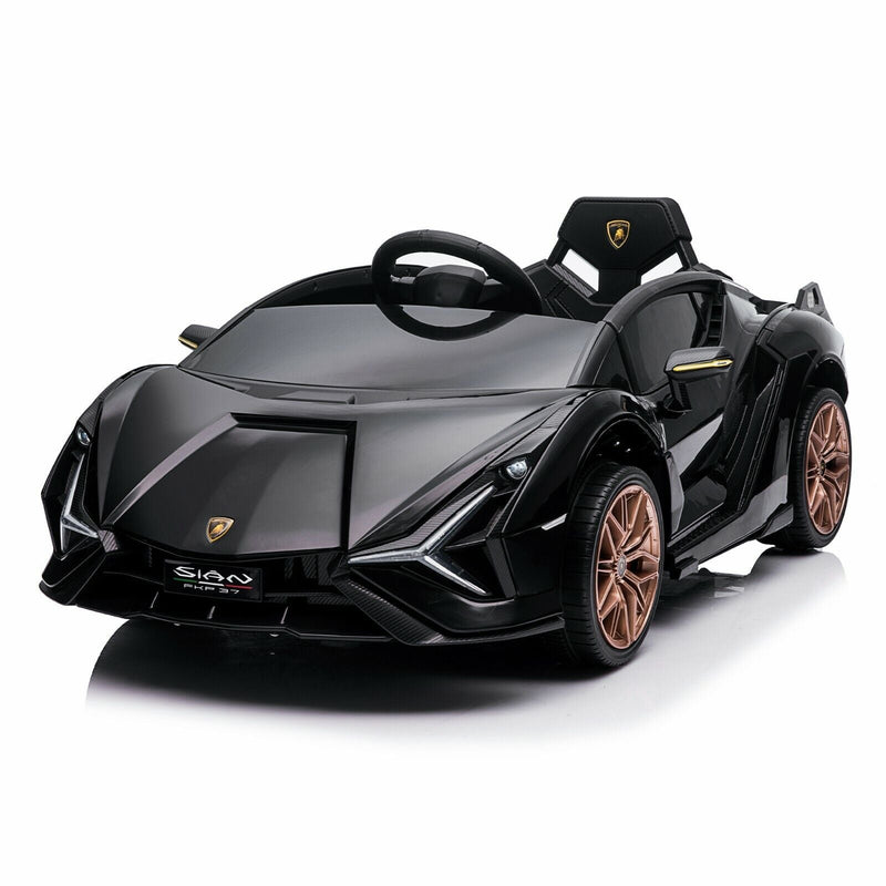 TOBBI 12V Lamborghini Sian Licensed Kids Electric Ride on Car with Parental Remote Control