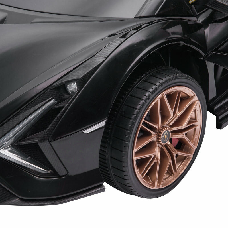 TOBBI 12V Lamborghini Sian Licensed Kids Electric Ride on Car with Parental Remote Control