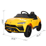 TOBBI 12V Lamborghini Urus Kids Ride-On Car with Remote Control - Licensed Electric Toy in 4 Vibrant Colors