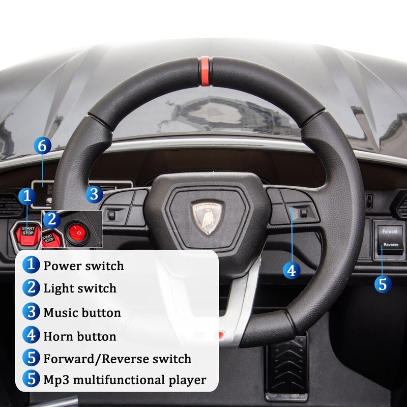 TOBBI 12V Lamborghini Urus Licensed Kids Ride on Car - Electric Motorized Vehicle for Endless Fun!