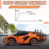 TOBBI 12V Licensed Lamborghini Sian Battery Powered Ride On Car for Kids with Remote Control